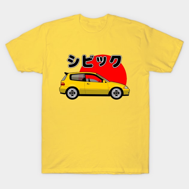 Civic JDM T-Shirt by petroplayground